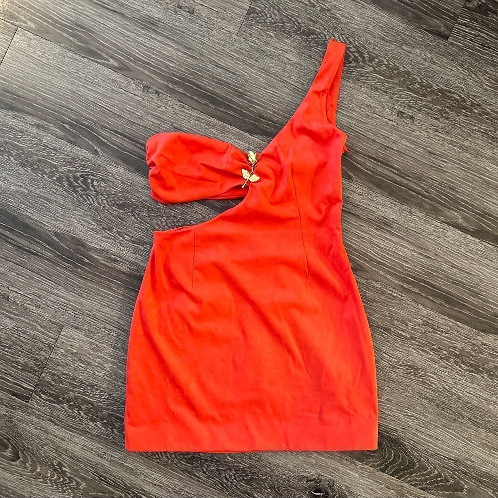For Love And Lemons Gloria one-shoulder minidress